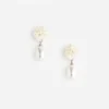 Pearl Cluster Droplet Earring