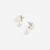 Pearl Cluster Droplet Earring