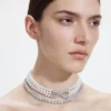 Pearl Crystal Bow Choker Pearl Crystal Bow Choker