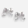 Pearl Crystal Bow Earrings