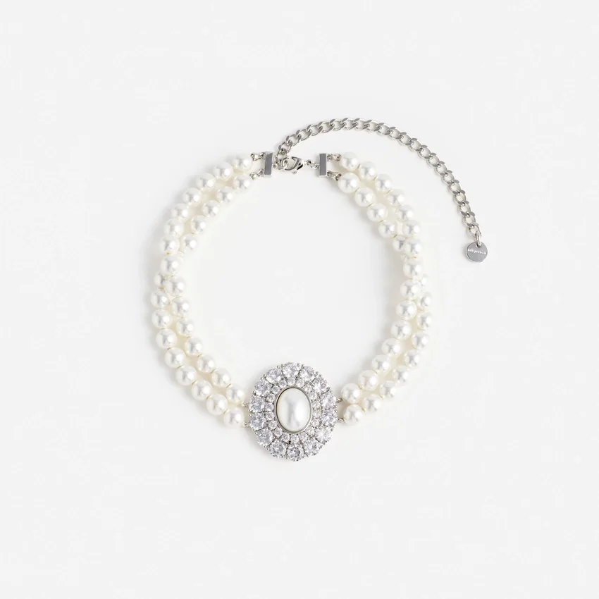 Pearl Crystal Choker Pearl Crystal Choker
