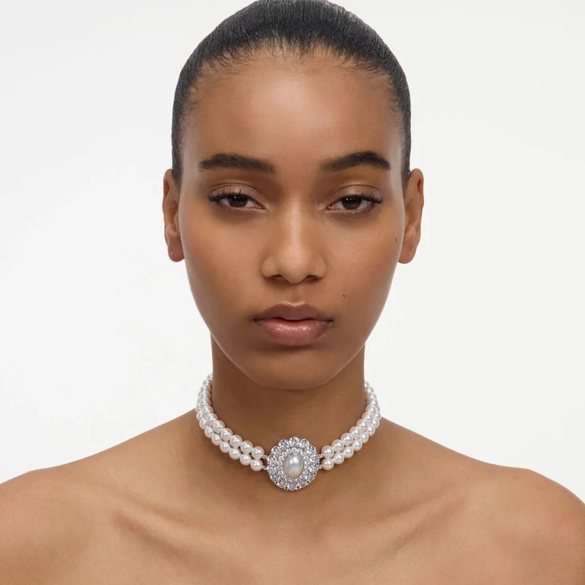 Pearl Crystal Choker Pearl Crystal Choker
