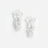 Pearl Flower Beaded Cluster Earring
