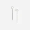 Pearl Flower Crystal Droplet Earring Pearl Flower Crystal Droplet Earring
