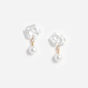 Pearl Flower Earrings