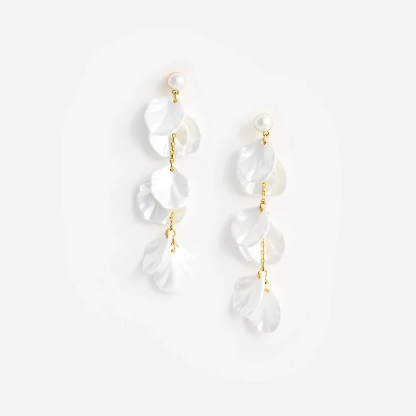 Pearl Petal Tiered Earrings Pearl Petal Tiered Earrings