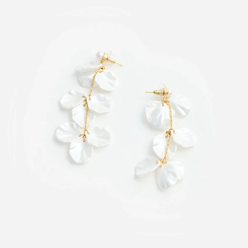Pearl Petal Tiered Earrings Pearl Petal Tiered Earrings