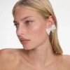 Pearl Satin Bow Earrings Pearl Satin Bow Earrings