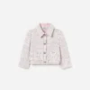 Pink Boucle Lace Bow Jacket Pink Boucle Lace Bow Jacket