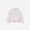 Pink Boucle Lace Bow Jacket Pink Boucle Lace Bow Jacket