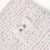 Pink Boucle Lace Bow Skirt