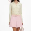 Pink Boucle Mini Skirt