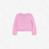 Pink Bow Pointelle Knit Cardigan