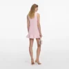 Pink Crepe Mini Dress