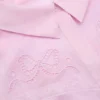 Pink Embroidered Midi Dress