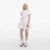 Pink Floral Cotton Drape Mini Dress Pink Floral Cotton Drape Mini Dress