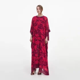 Pink Floral Kaftan