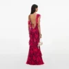 Pink Floral Ruffle Maxi Dress Pink Floral Ruffle Maxi Dress