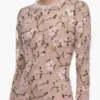 Pink Floral Sequin Maxi Dress