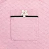 Pink Flower Knit Mini Skirt