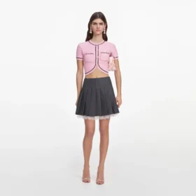 Pink Flower Knit Top Pink Flower Knit Top