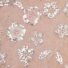 Pink Flower Sequin Embellished Midi Dress Pink Flower Sequin Embellished Midi Dress