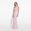 Pink Georgette Scarf Maxi Dress Pink Georgette Scarf Maxi Dress