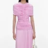 Pink Jersey Gathered Maxi Dress Pink Jersey Gathered Maxi Dress