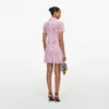 Pink Lace Button Down Mini Dress
