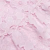 Pink Lace Collared Mini Dress