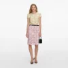 Pink Lace Midi Skirt
