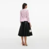 Pink Lace Peplum Top