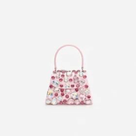 Pink Multi Crystal Mini Bag