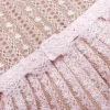 Pink Organza Lace Maxi Dress