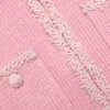 Pink Peplum Knit Midi Dress