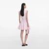 Pink Pointelle Diamante Knit Mini Dress