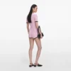 Pink Pointelle Knit Playsuit