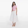 Pink Pointelle Knit Top