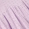 Pink Pointelle Ribbed Knit Skirt