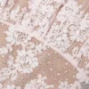 Pink Rhinestone Lace Midi Dress