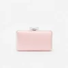 Pink Satin Clutch Bag