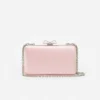 Pink Satin Clutch Bag