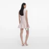 Pink Sequin Boucle Belted Mini Dress