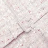 Pink Sequin Boucle Belted Mini Dress