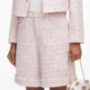 Pink Sequin Boucle Shorts