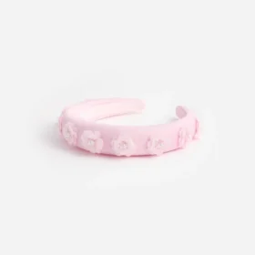 Pink Sequin Flower Headband