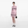 Pink Stripe Knit Mini Skirt