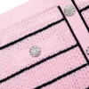 Pink Stripe Knit Mini Skirt