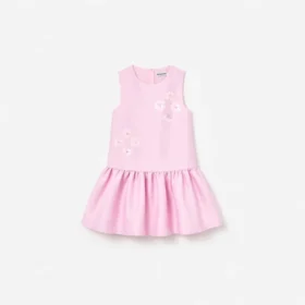 Pink Taffeta Sequin Embellished Dress