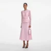 Pink Tailored Lace Midi Dress Pink Tailored Lace Midi Dress